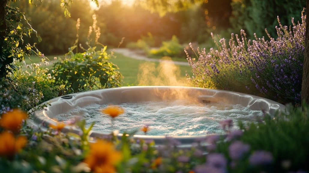 Hot tub water for garden